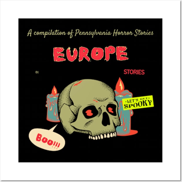 europe horror story Wall Art by psychedelic skull